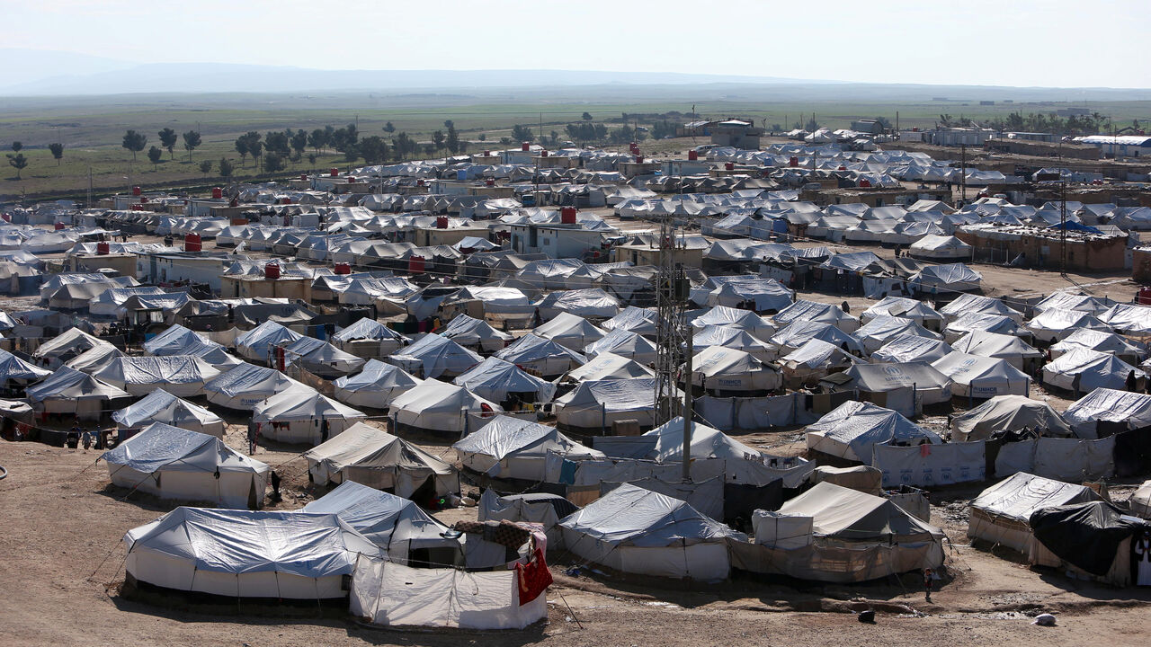 FILE PHOTO: A general view of al-Hol displacement camp in Hasaka governorate, Syria April 2, 2019. REUTERS/Ali Hashisho/File Photo