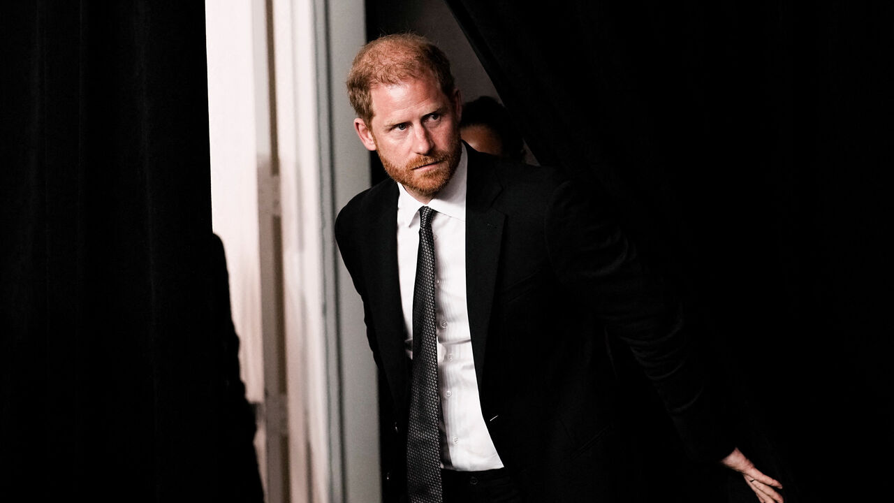 Britain's Prince Harry attends the "Project Healthy Minds" World Mental Health Day Gala in New York City, U.S., October 9, 2025. REUTERS/Eduardo Munoz