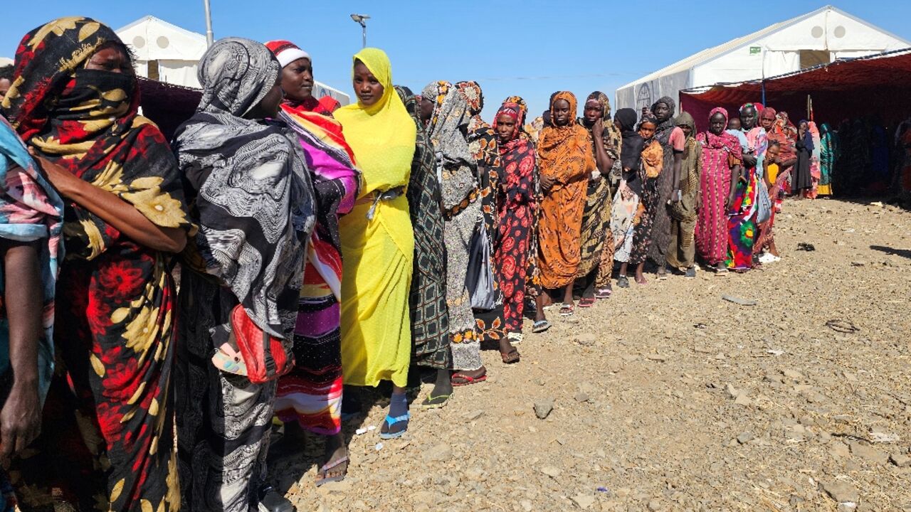 Hundreds of Sudanese from the Heglig area undertook an arduous, cross-border trek to flee advancing RSF fighters, ending up in a camp in Gedaref (pictured)
