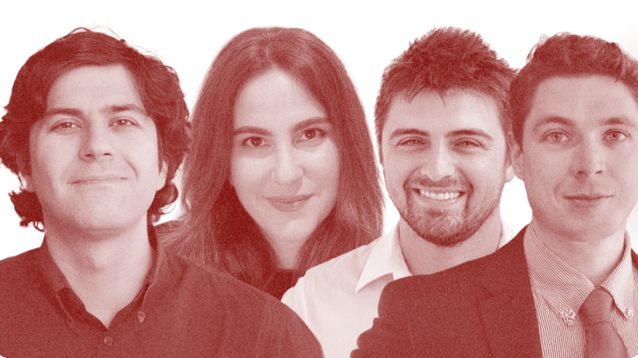 Adam Lucente, Beatrice Farhat, Jack Dutton and Jared Szuba