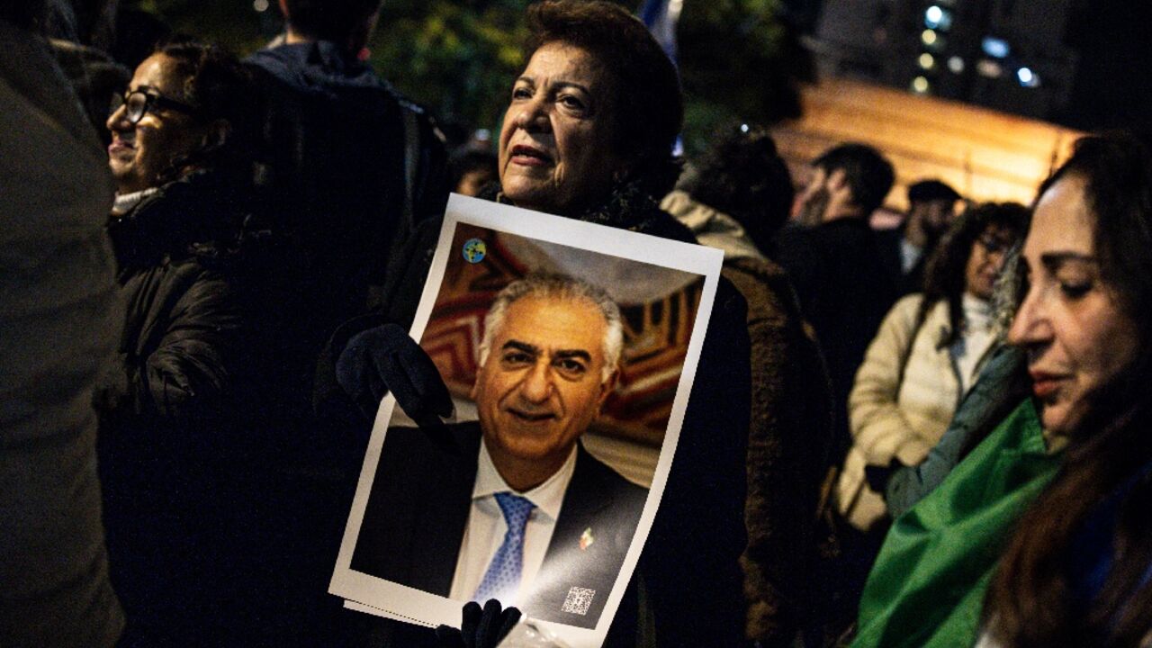 Demonstrators in Holon, a city near Tel Aviv home to a large Persian Jewish community, waved pictures of Reza Pahlavi, the US-based son of Iran's ousted shah