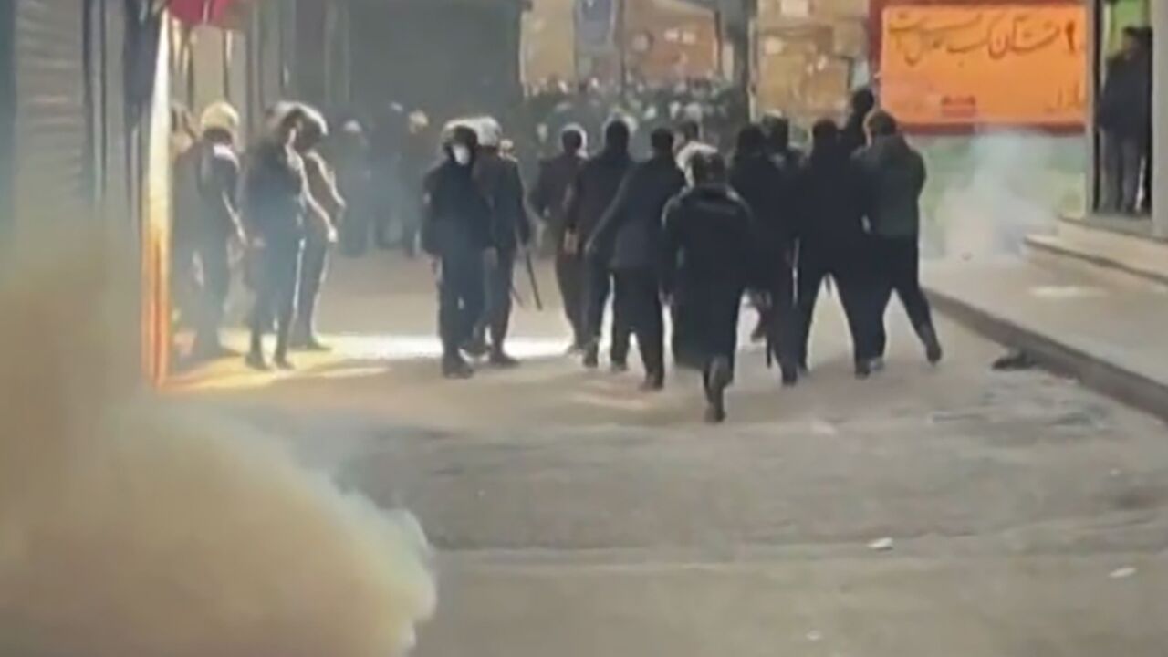 Authorities used tear gas to disperse the protest
