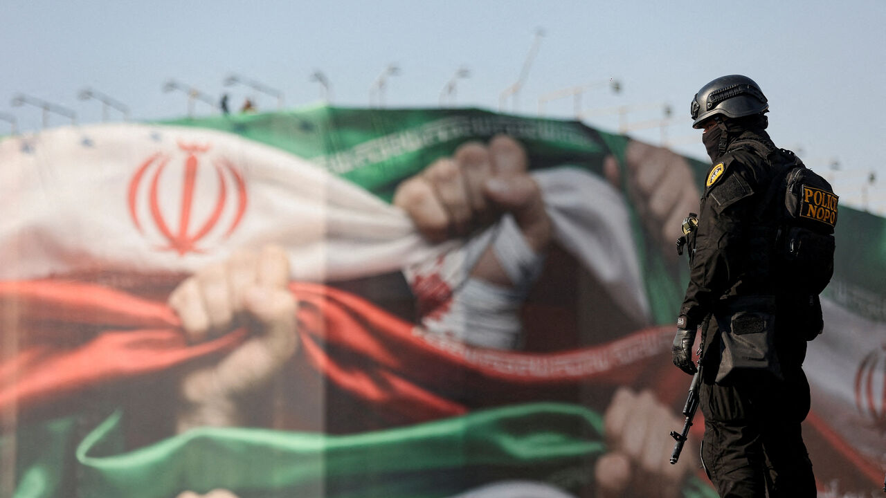 A member of the Iranian police attends a pro-government rally in Tehran, Iran, January 12, 2026. Stringer/WANA (West Asia News Agency) via REUTERS