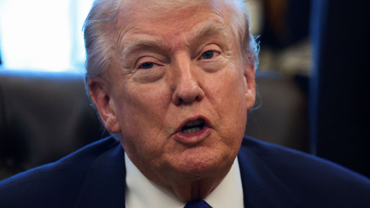 U.S. President Donald Trump speaks on the creation of a critical mineral reserve, in the Oval Office at the White House, February 2, 2026. REUTERS/Evelyn Hockstein