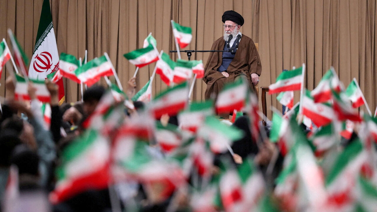 FILE PHOTO: Iran's Supreme Leader Ayatollah Ali Khamenei attends a meeting with students in Tehran, Iran, November 3, 2025. Office of the Iranian Supreme Leader/WANA (West Asia News Agency)/Handout via REUTERS/File Photo