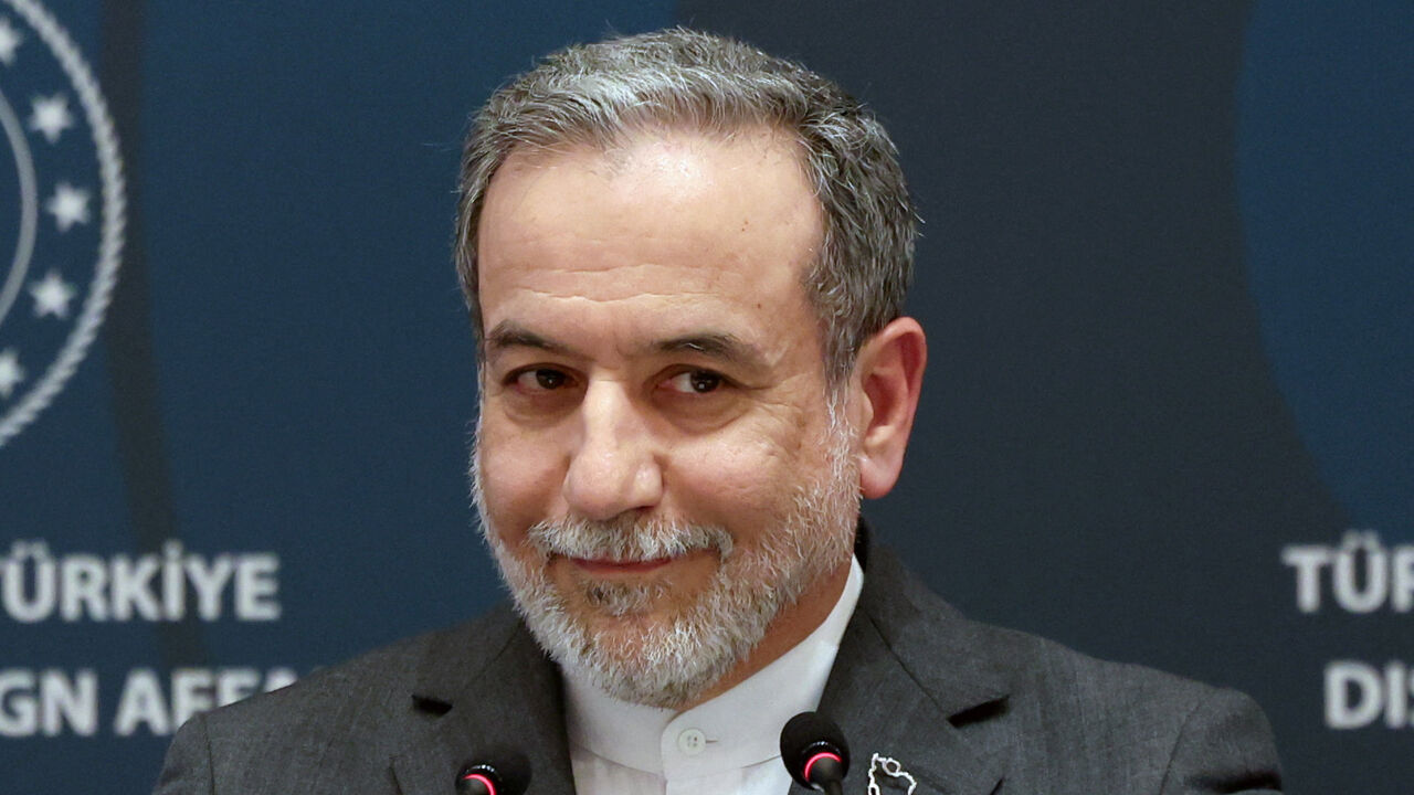 Iranian Foreign Minister Abbas Araqchi attends a press conference after meeting with his Turkish counterpart Hakan Fidan, in Istanbul, Turkey, January 30, 2026. REUTERS/Dilara Senkaya