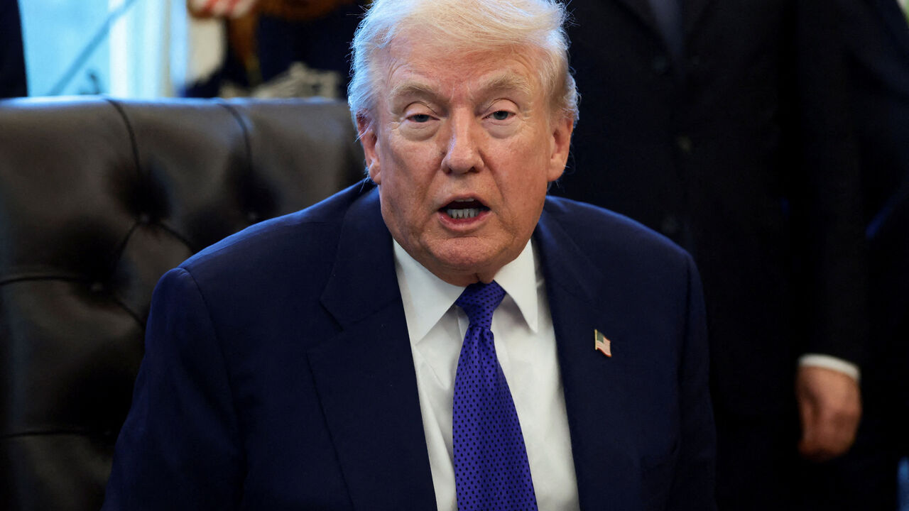 U.S. President Donald Trump speaks on the day he announced the creation of a critical mineral reserve, in the Oval Office at the White House, February 2, 2026. REUTERS/Evelyn Hockstein