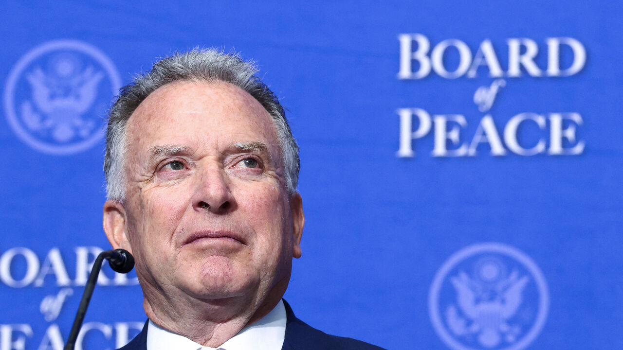 U.S. Special Envoy Steve Witkoff listens as U.S President Donald Trump (not pictured) speaks at the inaugural Board of Peace meeting at the U.S. Institute of Peace in Washington, D.C., U.S., February 19, 2026. REUTERS/Kevin Lamarque