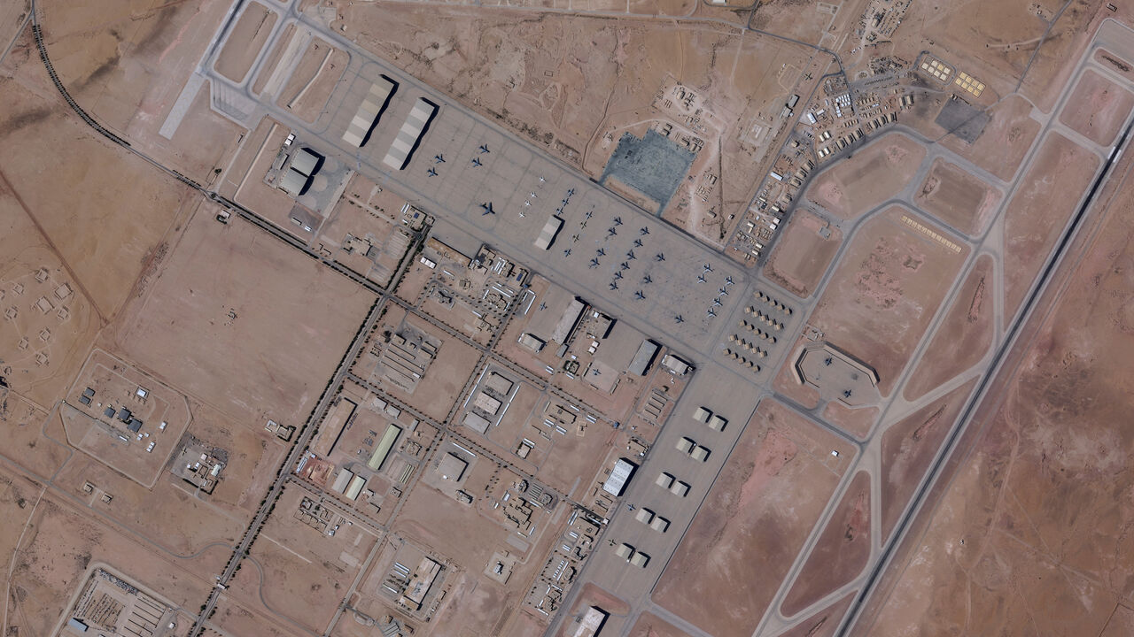 A satellite image shows planes at Prince Sultan Air Base in Saudi Arabia February 21, 2026. 2026 Planet Labs PBC/Handout via REUTERS    THIS IMAGE HAS BEEN SUPPLIED BY A THIRD PARTY MANDATORY CREDIT