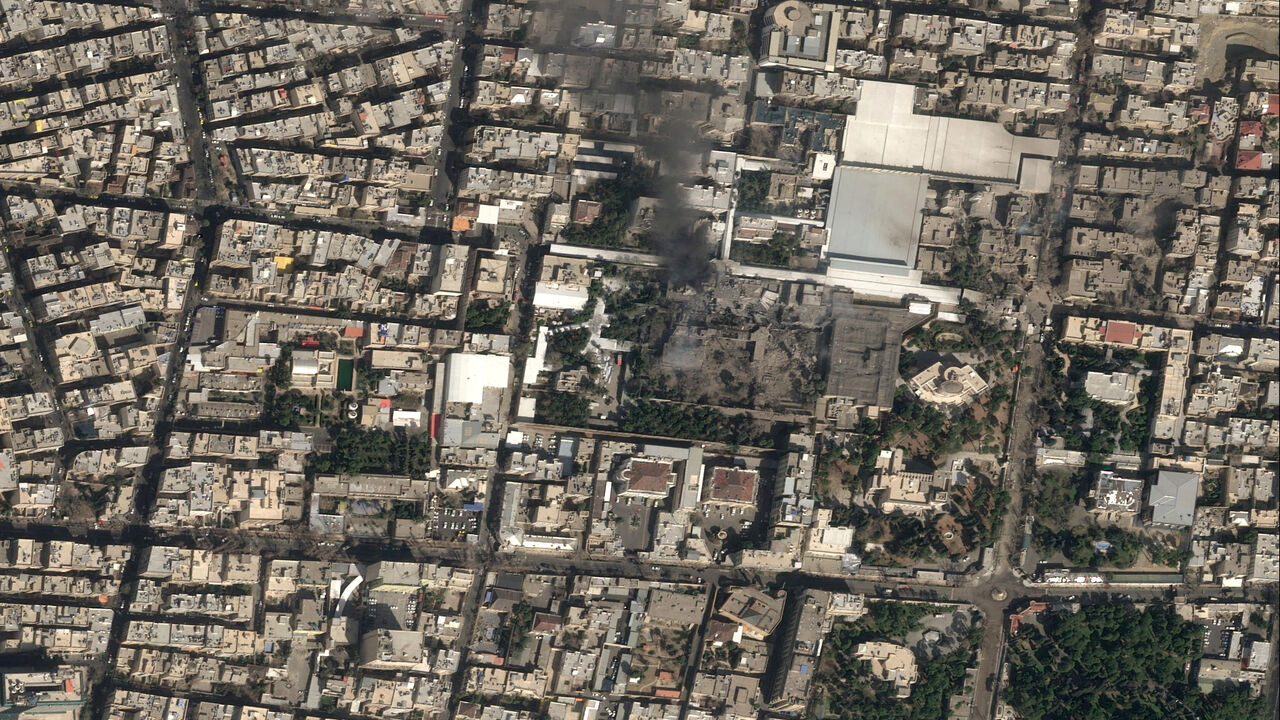 A satellite image shows black smoke rising and heavy damage at Iranian Supreme Leader Ayatollah Ali Khamenei's compound, following strikes by the United States and Israel against Iran, in Tehran, Iran February 28, 2026. Pleiades Neo (c) Airbus DS 2026/Handout via REUTERS