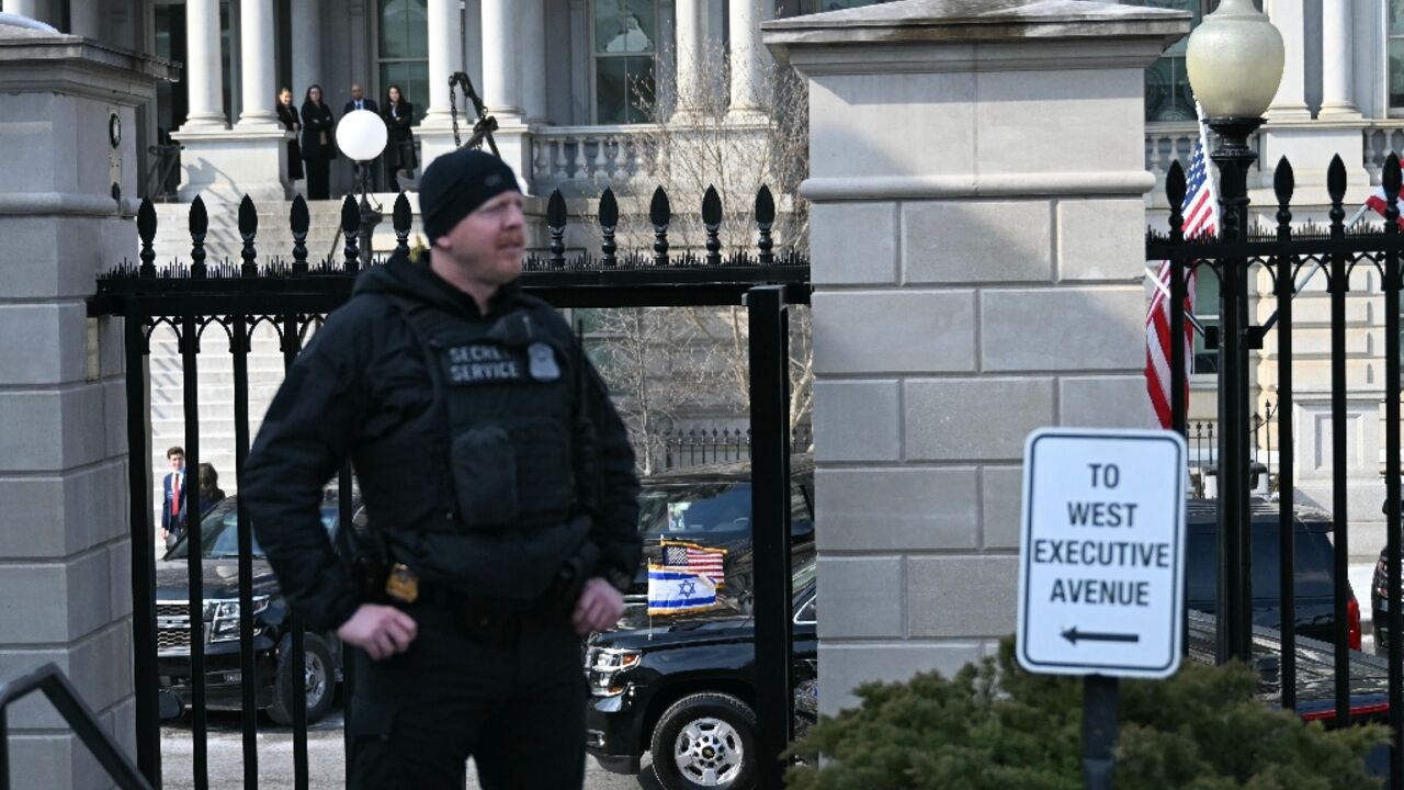Israeli Prime Minister Benjamin Netanyahu arrived at the White House via a side entrance