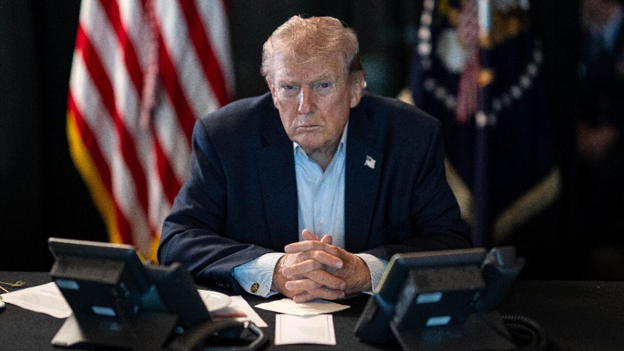 Donald Trump said the war was going ahead of schedule but could run longer than four weeks