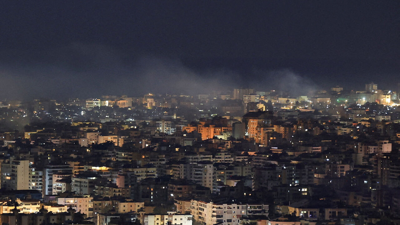 Smoke rises after Israeli strikes in Beirut's southern suburbs, Lebanon. REUTERS/Mohamed Azakir