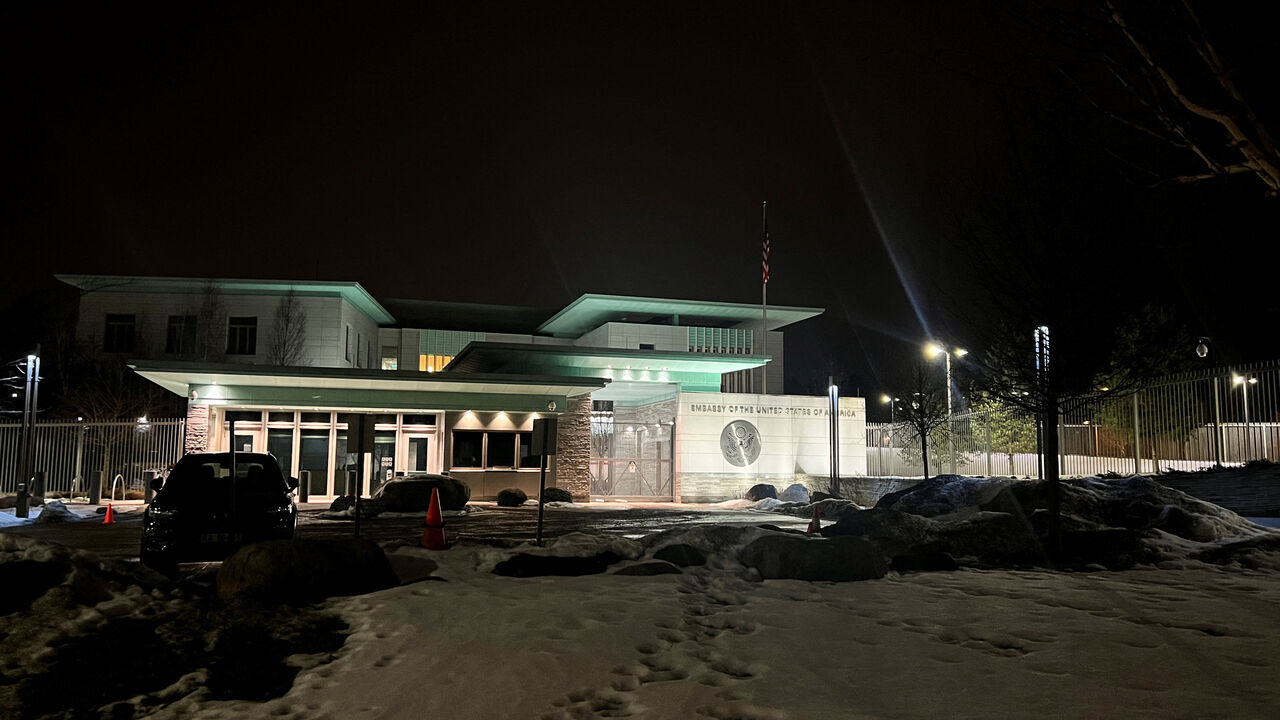 The U.S. embassy, after the Norwegian police said that the embassy was hit by a loud explosion, in Oslo, Norway, March 8, 2026. REUTERS/Gwladys Fouche