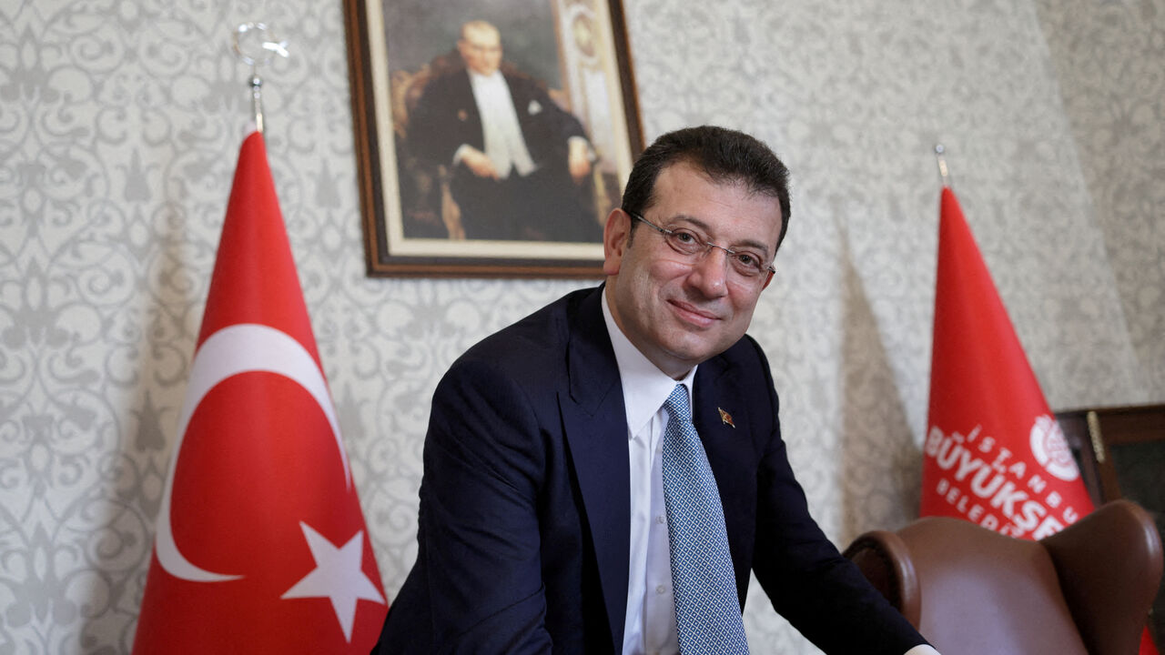 FILE PHOTO: Istanbul Mayor Ekrem Imamoglu poses during an interview with Reuters in Istanbul, Turkey January 8, 2024. REUTERS/Murad Sezer/File Photo