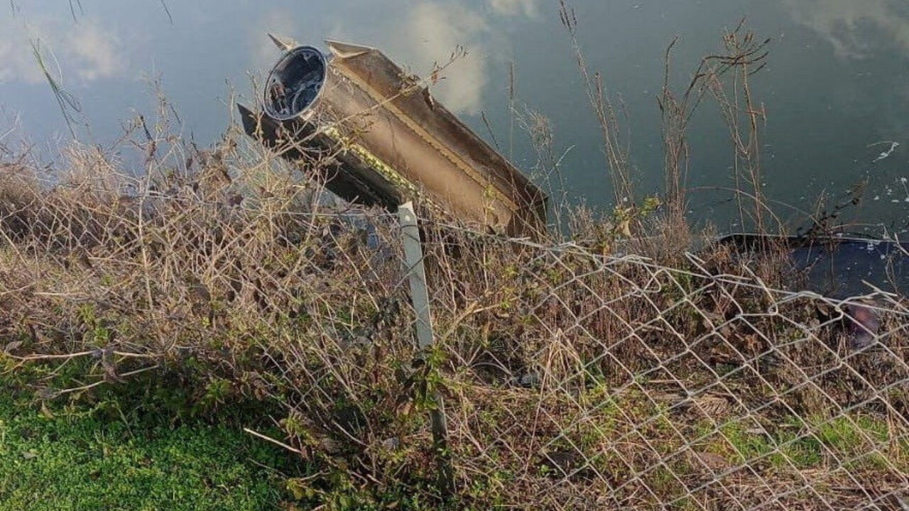 Debris of a NATO air defence system that intercepted a missile launched from Iran is seen in Dortyol, in southern Hatay province, Turkey, March 4, 2026 in this screengrab from video. Ihlas News Agency (IHA) via REUTERS