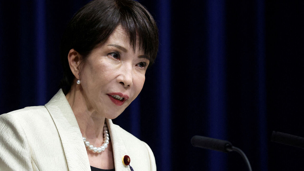 FILE PHOTO: Sanae Takaichi, Japan’s prime minister, speaks during a press conference at the prime minister’s office in Tokyo, Japan, on Wednesday, Feb. 18, 2026. Kiyoshi Ota/Pool via REUTERS/File Photo