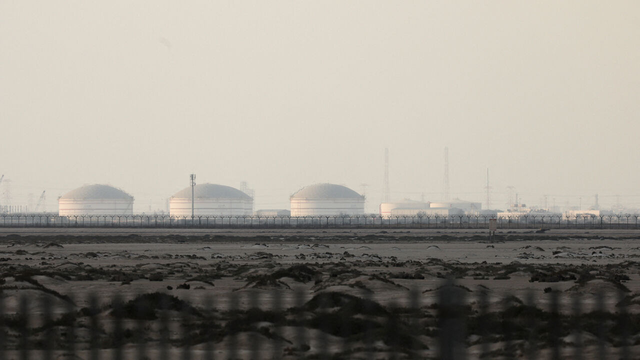 FILE PHOTO: QatarEnergy's liquefied natural gas (LNG) production facilities, amid the U.S.-Israeli conflict with Iran, in Ras Laffan Industrial City, Qatar March 2, 2026. REUTERS/Stringer/File Photo