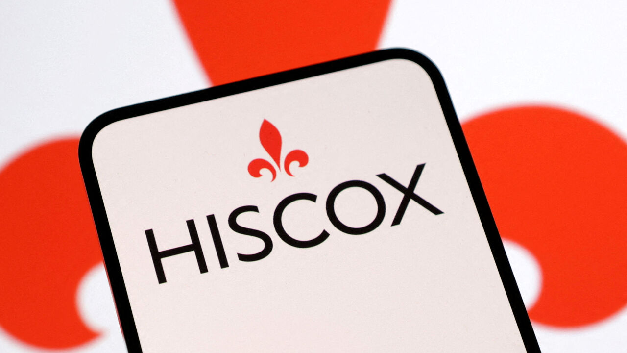 FILE PHOTO: Hiscox logo is seen in this illustration taken February 3, 2025. REUTERS/Dado Ruvic/Illustration/File Photo