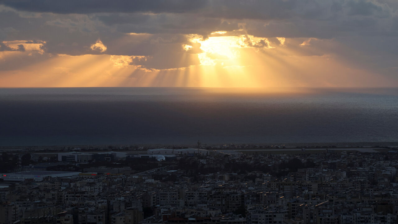 Rays of sunlight break through a cloud over Beirut's southern suburbs, amid escalating hostilities between Israel and Hezbollah, as the U.S.-Israel conflict with Iran continues, Lebanon, March 30, 2026. REUTERS/Amr Abdallah Dalsh
