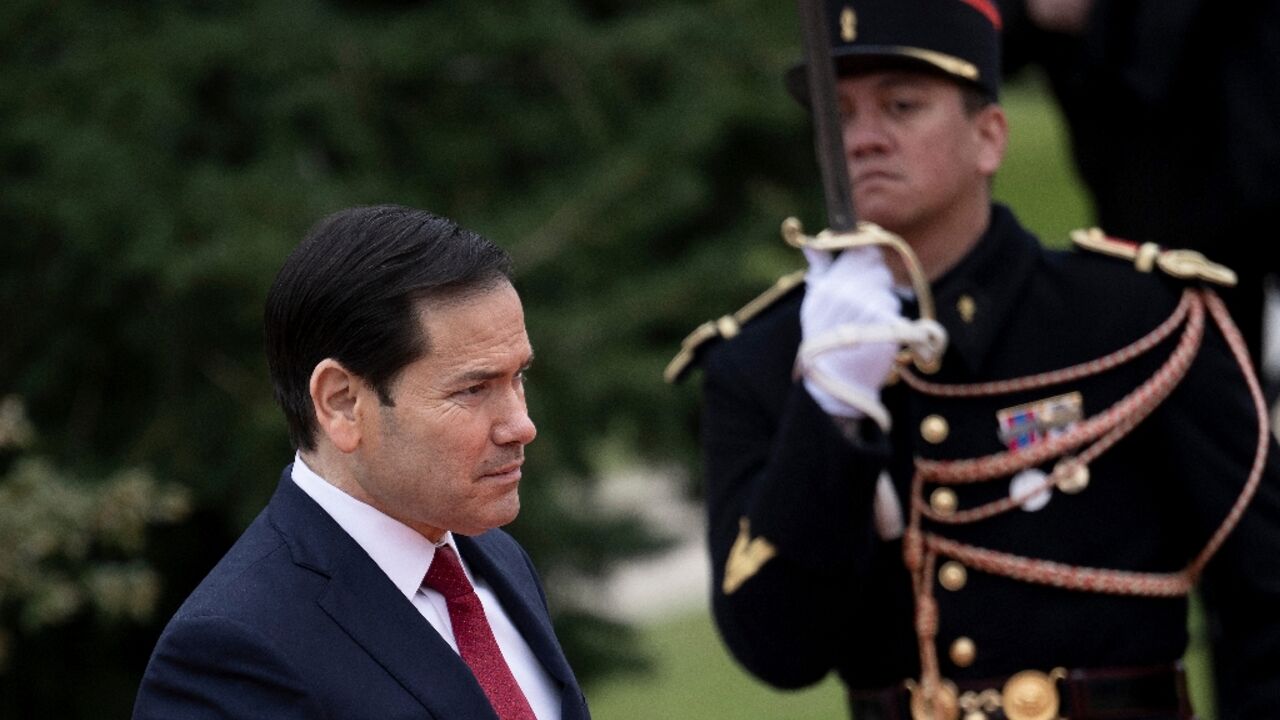 It is Rubio's first trip abroad since the war began