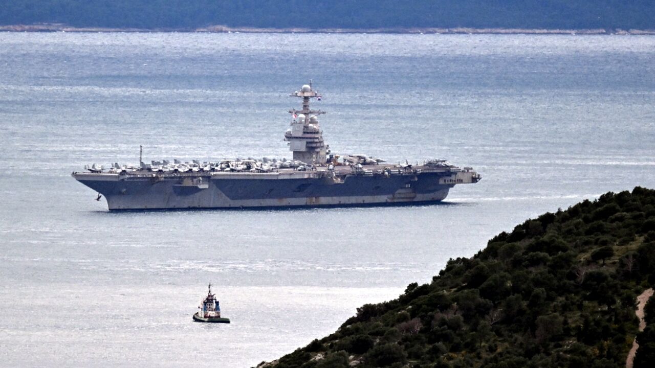 The world's largest aircraft carrier USS Gerald R. Ford, has headed to Croatia for repairs, but ythe US is building up other forces in the Middle East, threatening Iran