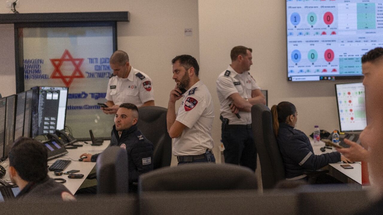 Israeli first responders from Magen David Adom are on high alert for Iranian missiles 