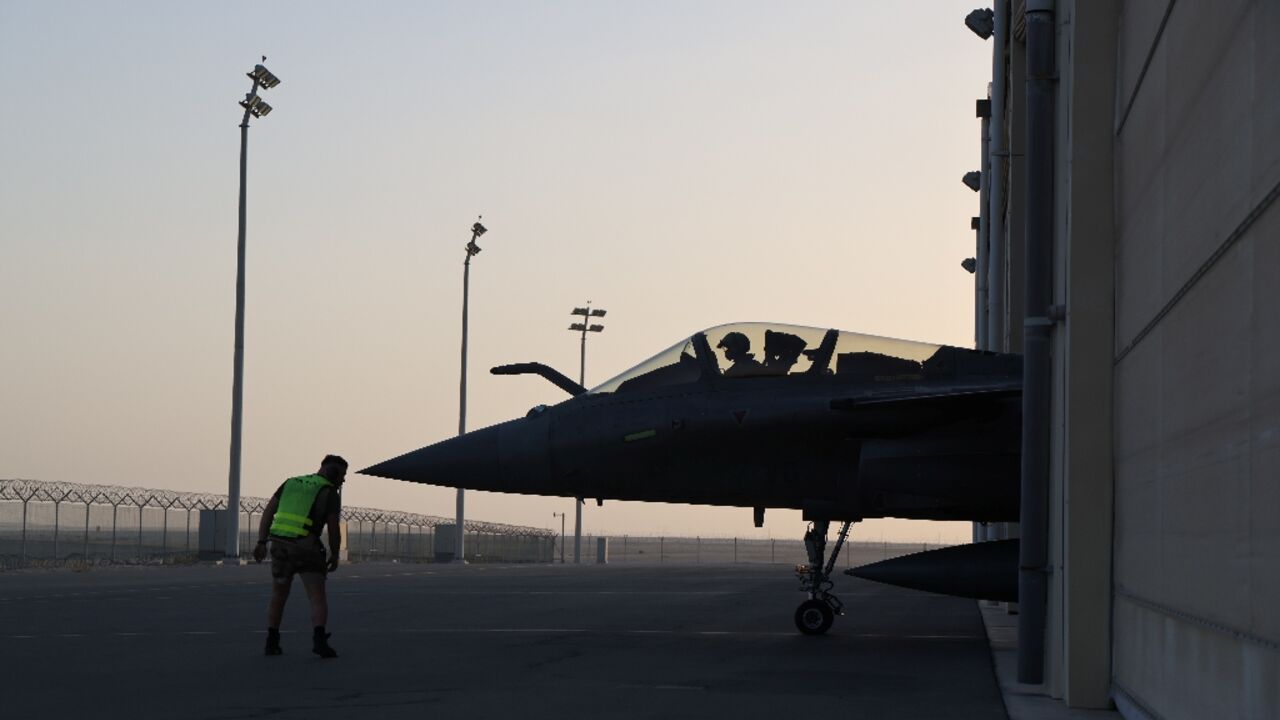 A French Rafale fighter jet takes off for an exercise at the Dhafra airbase in the United Arab Emirates in December