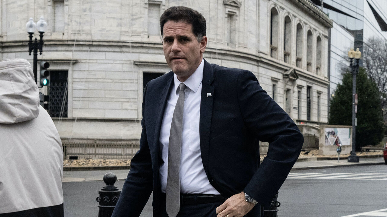 Israeli Prime Minister Benjamin Netanyahu (L) is joined by Israeli Minister of Strategic Affairs Ron Dermer and other officials for a meeting with US Secretary of Defense Pete Hegseth (not pictured) at the Pentagon, July 9, 2025. 