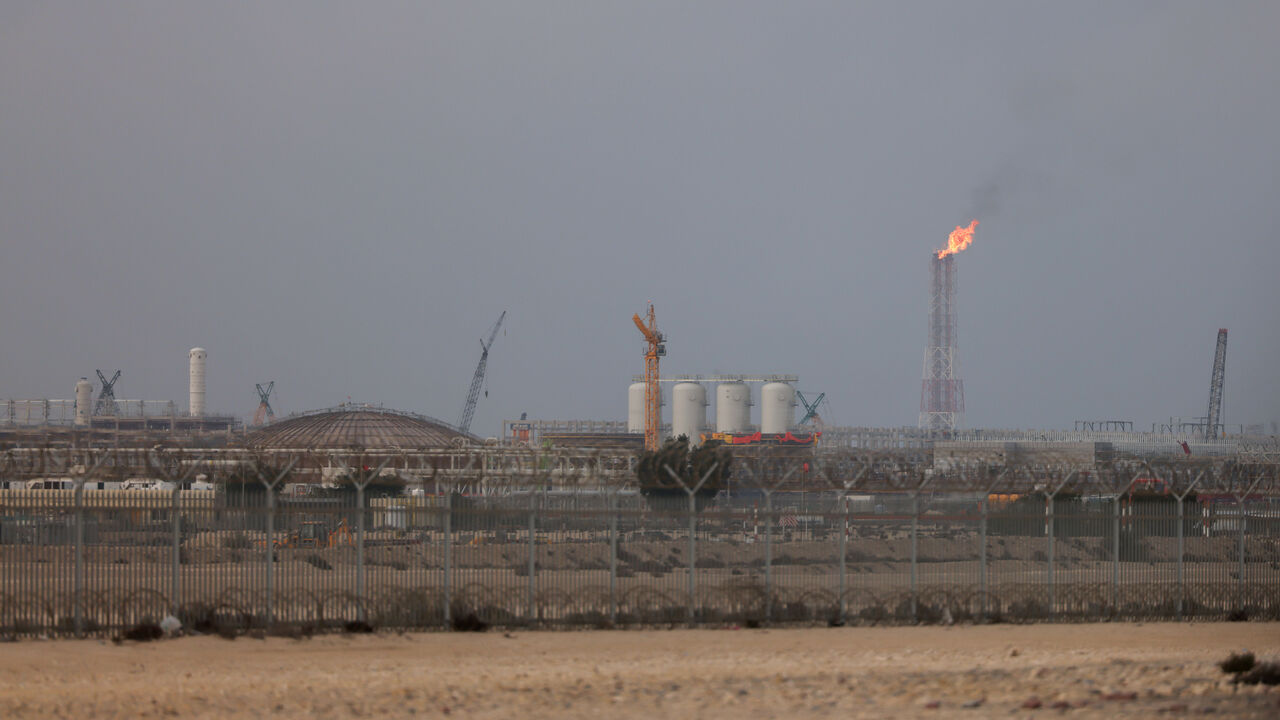 A picture of Qatar Energy's operating facilities on March 3, 2026 in Ras Laffan Industrial City, Qatar. 