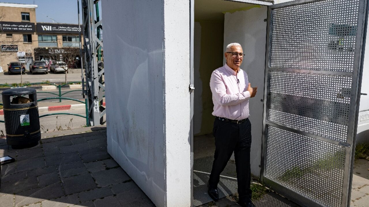 Mayor Mazen Ghanayem complained about the lack of shelters in his Arab town in northern Israel