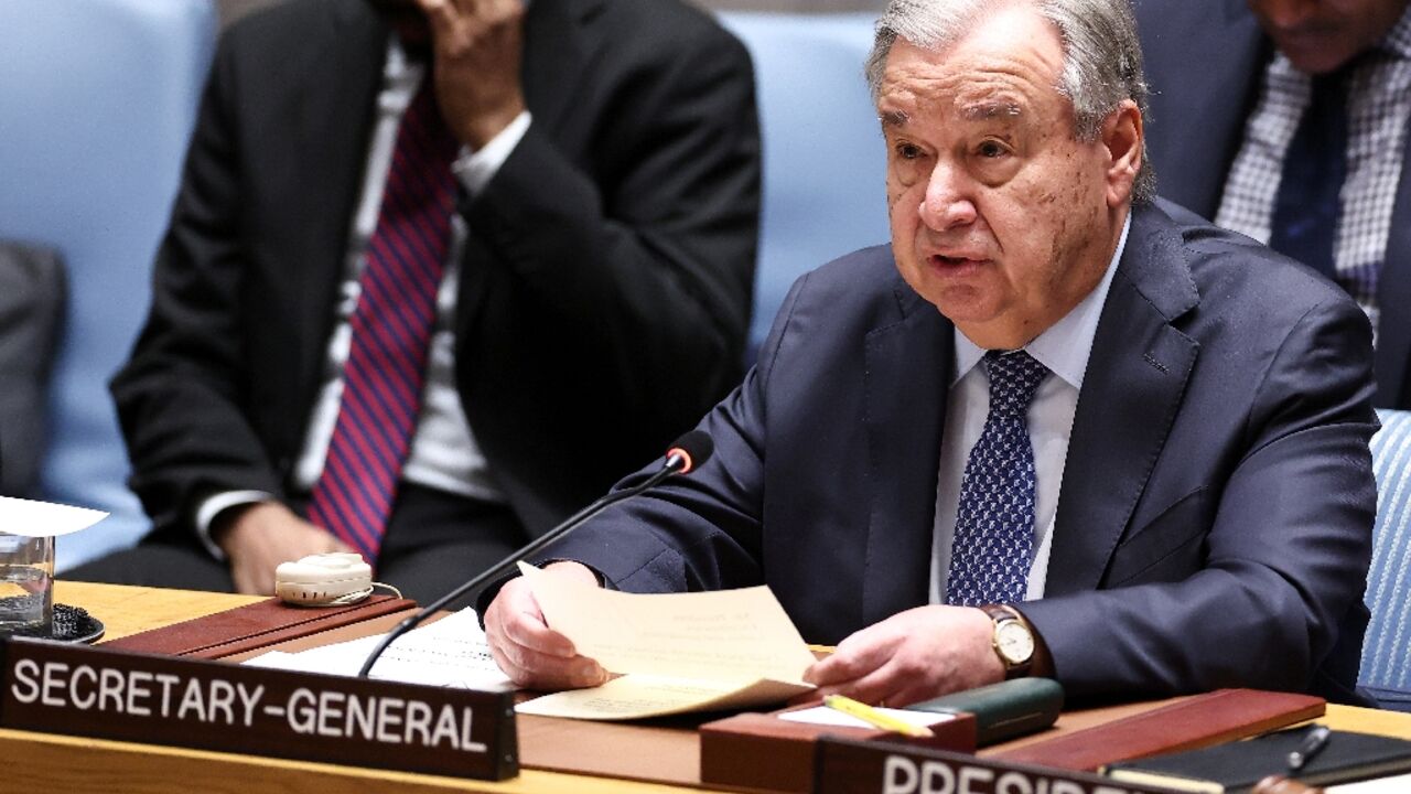 UN Secretary-General Antonio Guterres said the conflict in the Middle East is causing tremendous suffering and harm to civilians throughout the region