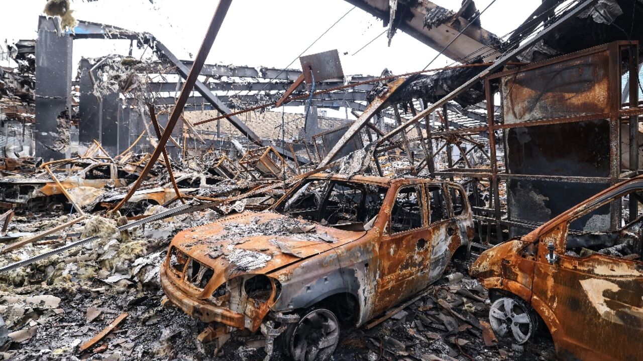 Damage from a strike in eastern Tehran that was hit by a missile strike, on March 28, 2026