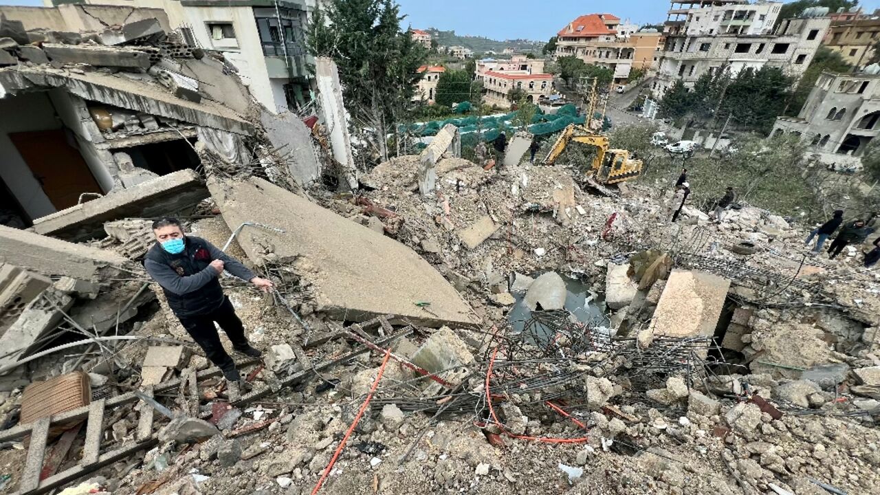 An Israeli strike killed on the southern Lebanon town of Kfar Hatta killed a family of six