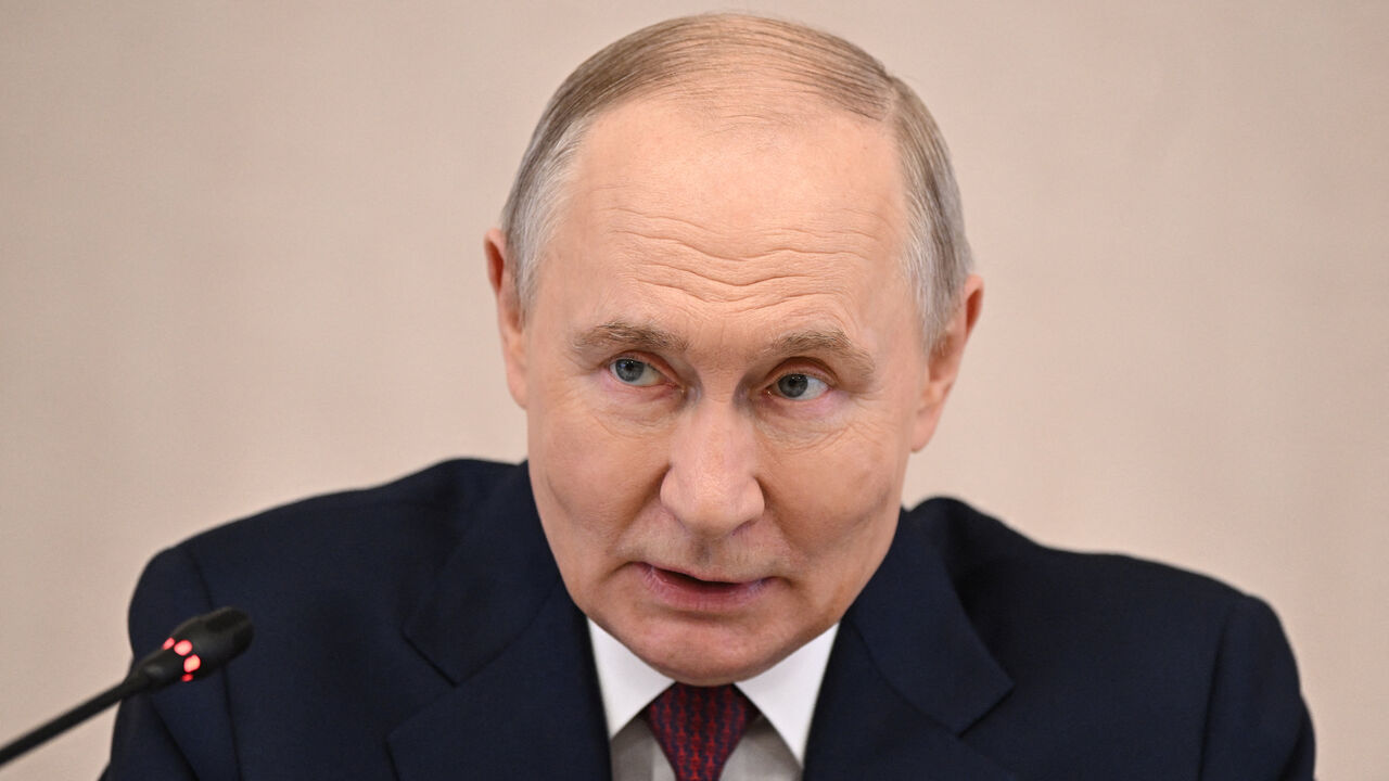 Russia's President Vladimir Putin attends a meeting with newly appointed members of the Central Election Commission in Moscow, Russia, April 1, 2026. Sputnik/Sergei Bobylyov/Pool via REUTERS