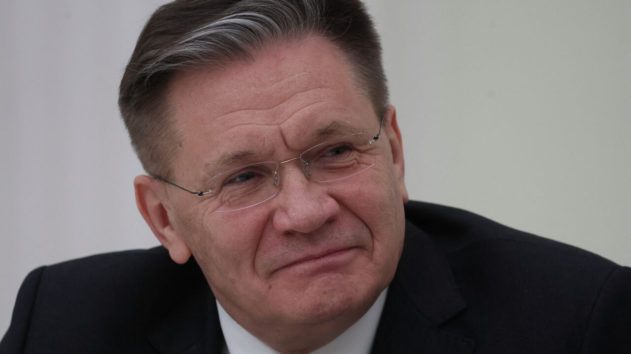 Director General of Russia's State Atomic Energy Corporation Rosatom Alexei Likhachev attends a meeting of Russian President Vladimir Putin with Vietnamese Prime Minister Pham Minh Chinh at the Kremlin in Moscow, Russia March 25, 2026. Maxim Shipenkov/Pool via REUTERS