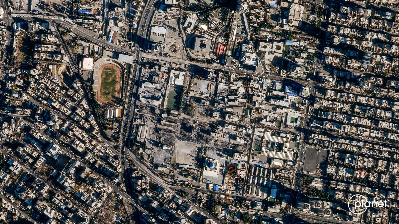 FILE PHOTO: A satellite image shows Iran's Law Enforcement Command (FARAJA) in Tehran, Iran, March 3, 2026, amid the U.S.-Israeli conflict with Iran. 2026 Planet Labs PBC/Handout via REUTERS/File Photo