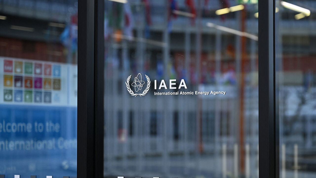 The IAEA logo is displayed in front of the agency’s headquarters in Vienna, Austria, January 30, 2026. REUTERS/Elisabeth Mandl