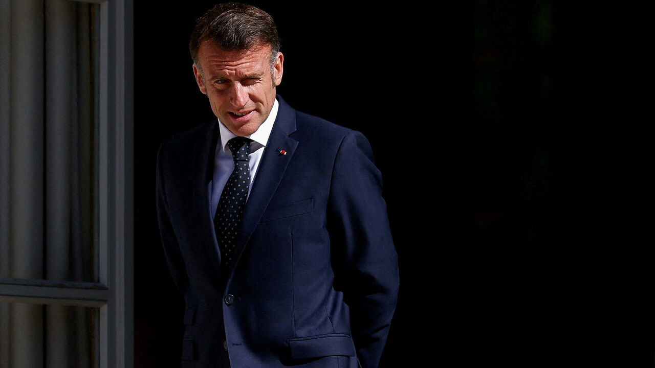 FILE PHOTO: French President Emmanuel Macron at the Elysee Palace in Paris, France, April 8, 2026. REUTERS/Tom Nicholson/Pool/File Photo