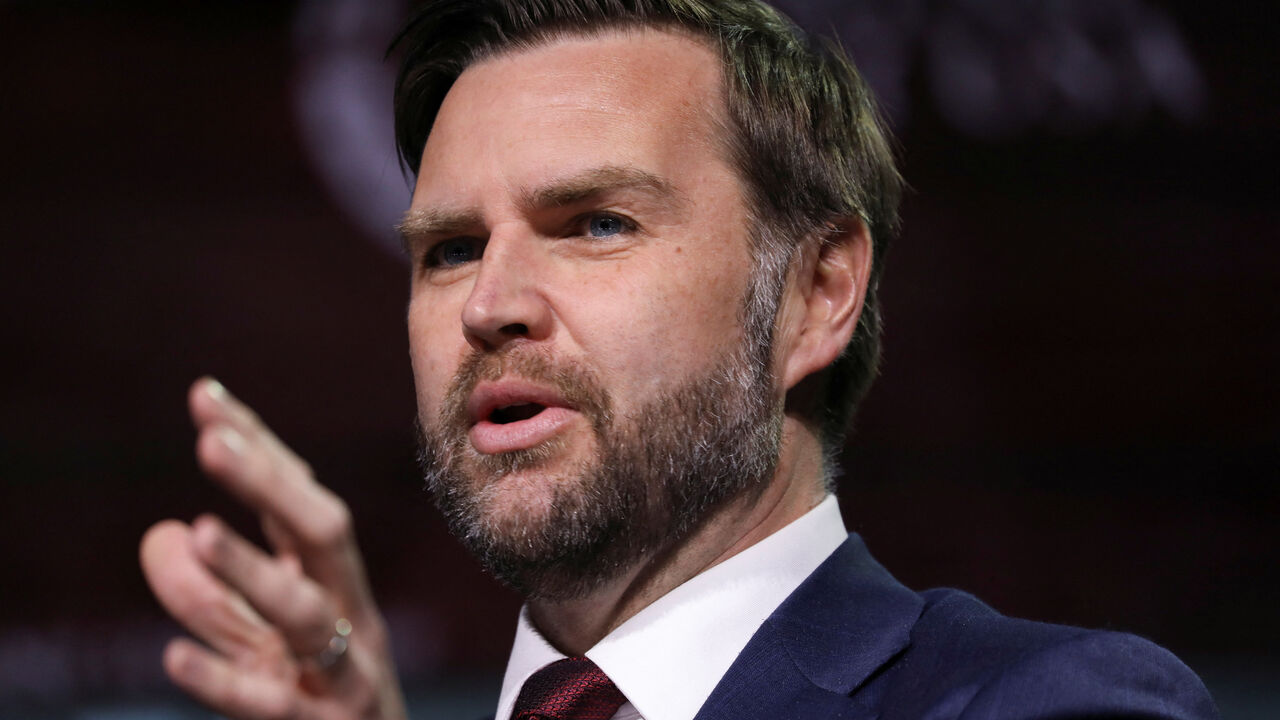 U.S. Vice President JD Vance speaks at This is the Turning Point Tour at the University of Georgia in Athens, Georgia, U.S., April 14, 2026. REUTERS/Alyssa Pointer