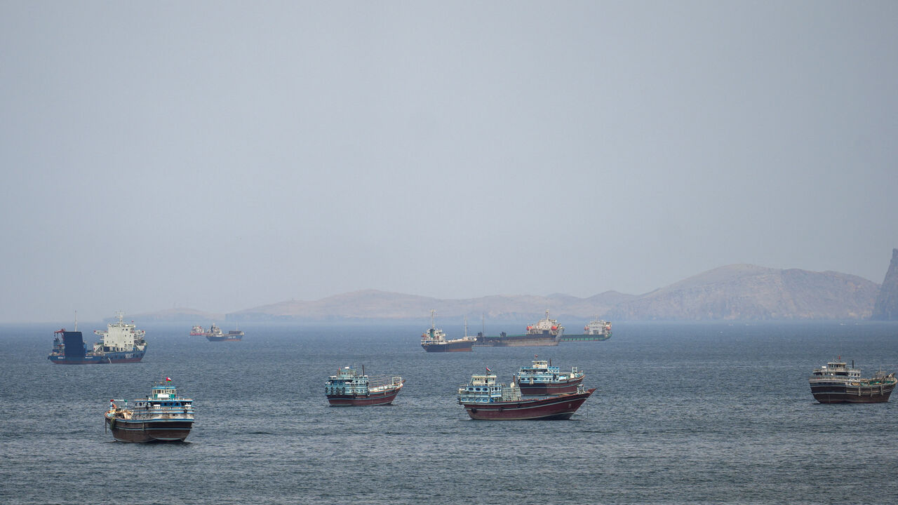Ships and boats in the Strait of Hormuz, Musandam, Oman, April 22, 2026. REUTERS/Stringer