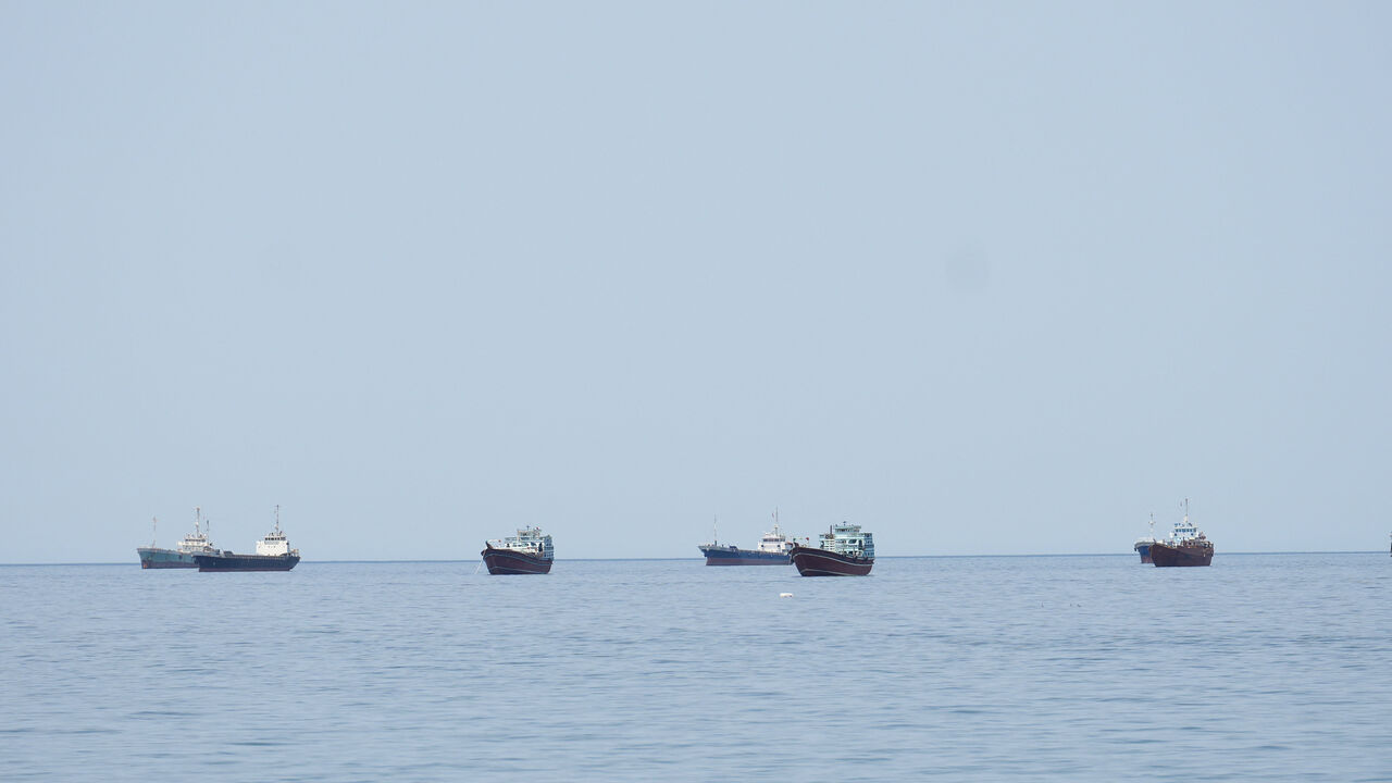 Ships and boats in the Strait of Hormuz, Musandam, Oman, April 24, 2026. REUTERS