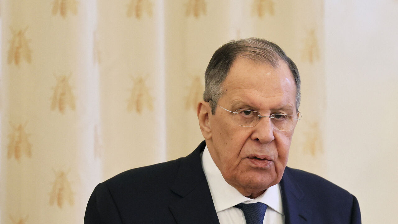 Russian Foreign Minister Sergei Lavrov attends a reception for representatives of traditional faiths, as well as Russian government and public figures, to mark Orthodox Easter, in Moscow, Russia April 22, 2026. REUTERS/Anastasia Barashkova