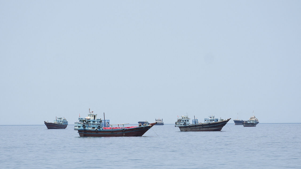 Ships and boats in the Strait of Hormuz, Musandam, Oman, April 24, 2026. REUTERS