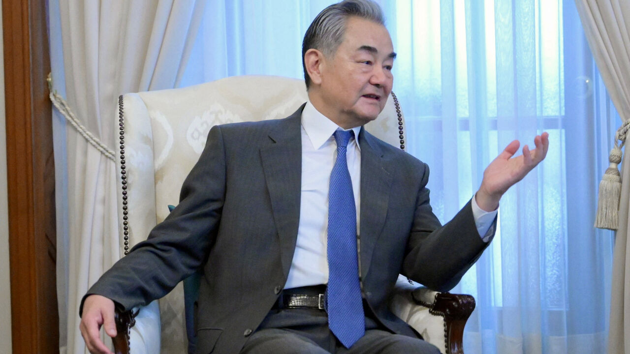 Chinese Foreign Minister Wang Yi speaks as he meets with Thailand's Prime Minister Anutin Charnvirakul at Government House, in Bangkok, Thailand,  April 24, 2026. Royal Thai Government/Handout via REUTERS THIS IMAGE HAS BEEN SUPPLIED BY A THIRD PARTY. NO RESALES. NO ARCHIVES