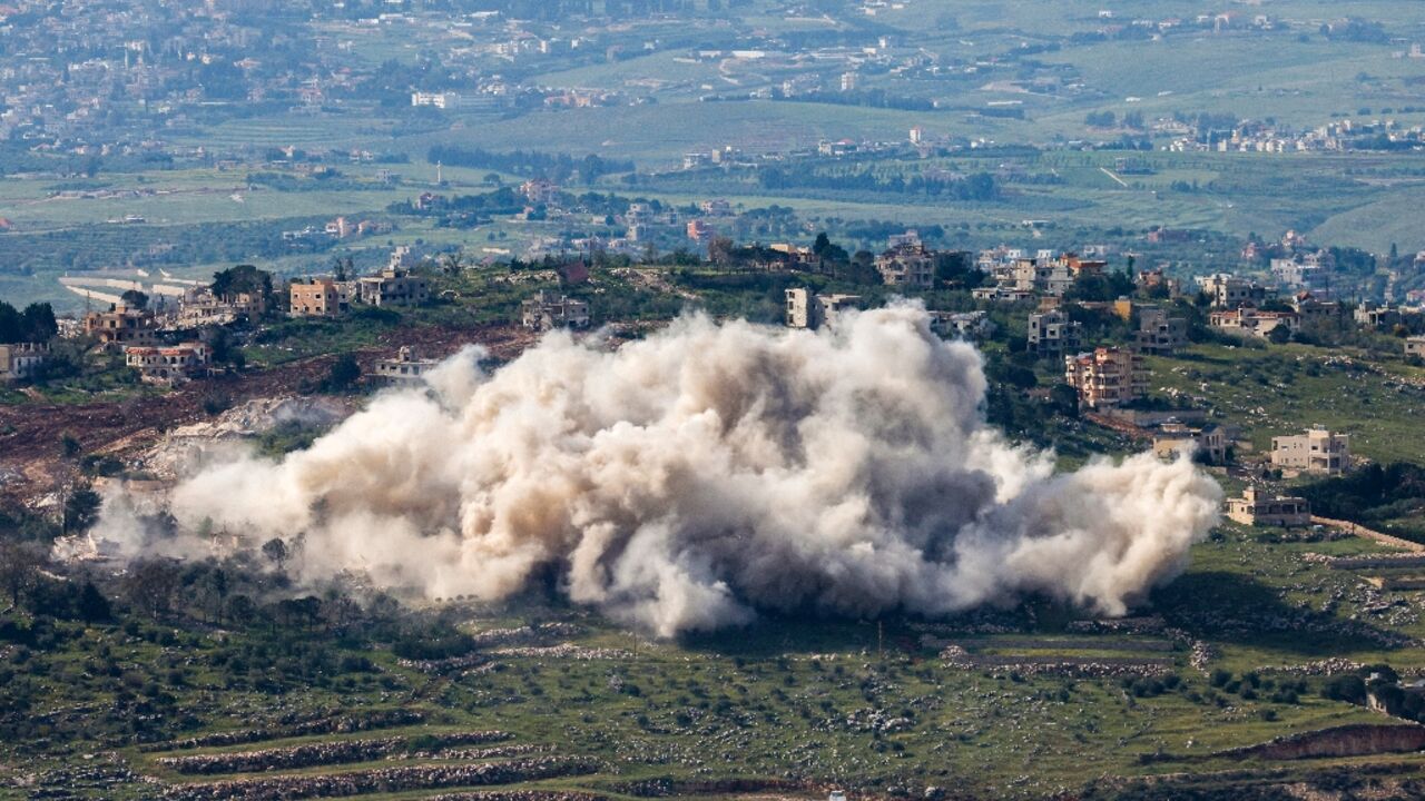 The Israeli military said it had begun hitting Hezbollah targets in Lebanon