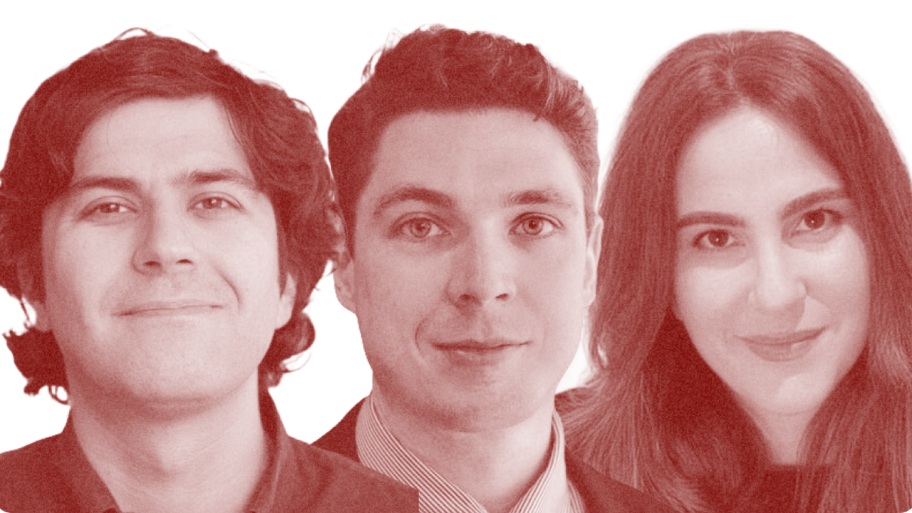 Adam Lucente, Jared Szuba and Beatrice Farhat