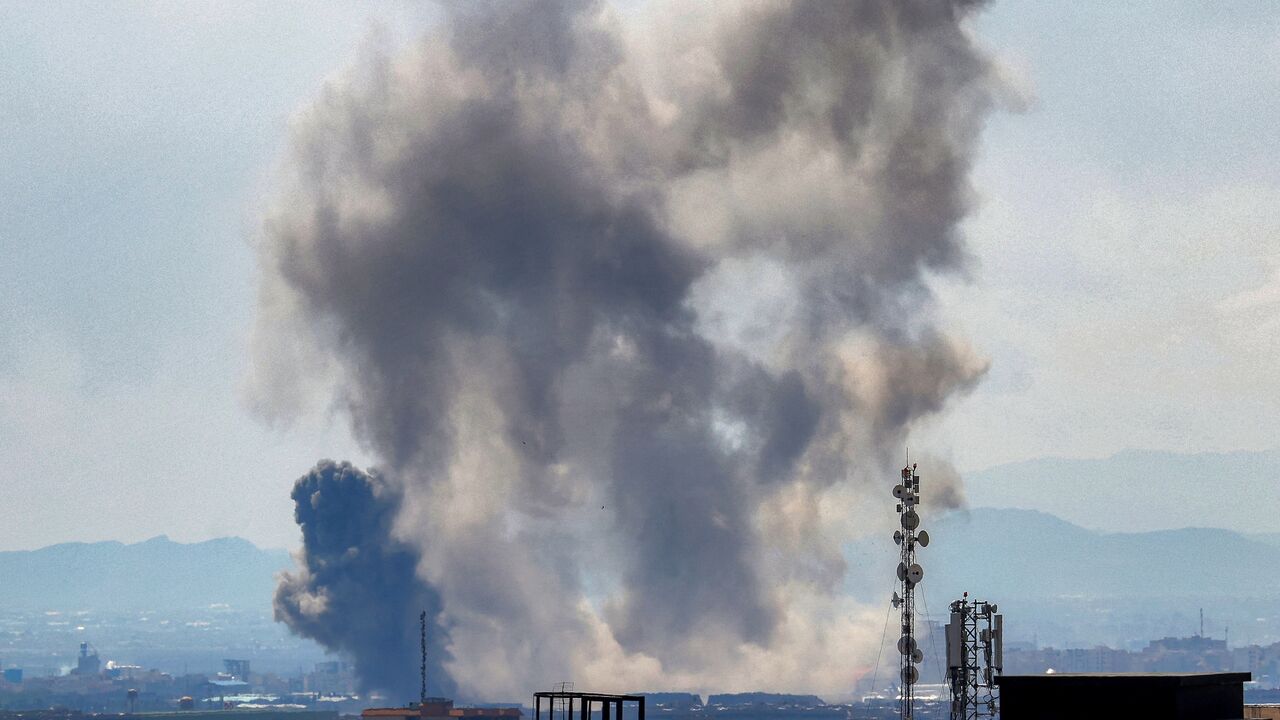 Smoke rises following strikes on Tehran on April 7, 2026. New strikes rocked Tehran on April 7 with Iran showing no sign of backing down as a US deadline loomed for it to reopen the Strait of Hormuz or have its civilian infrastructure "decimated", according to the US president.