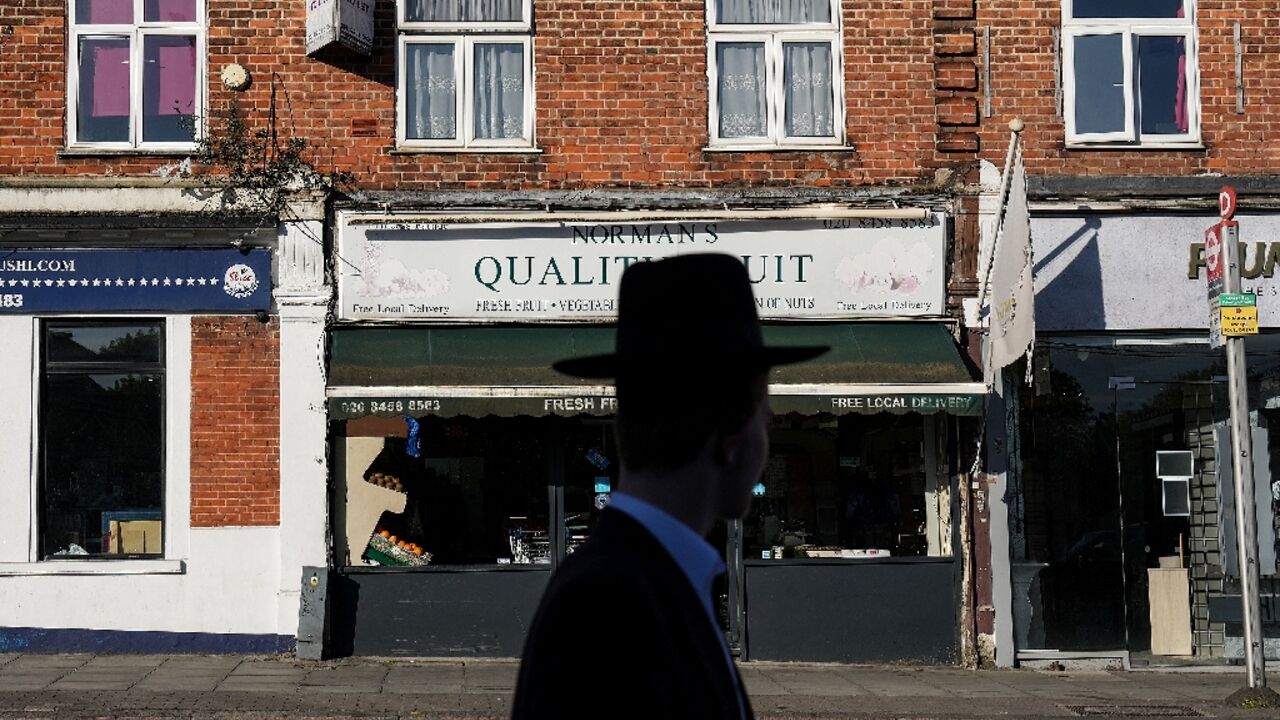 The street in Golders Green where a stabbing took place