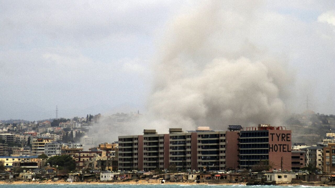 Israel's military said Friday it was striking Hezbollah in south Lebanon, as the two countries entered a second day of US-brokered talks